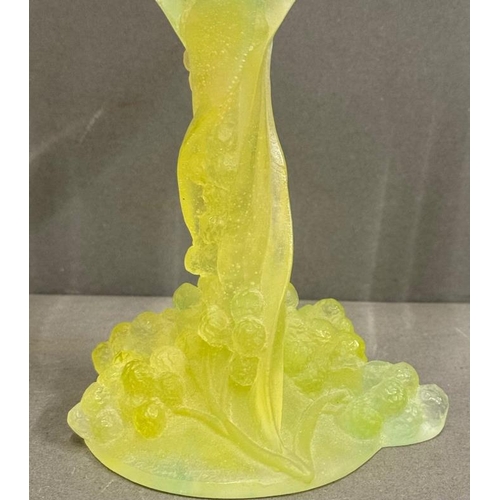 262 - A Daum pate de verre glass compote