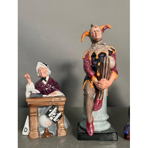 278 - Six Royal Doulton figures to include The Judge, The Potter and Stop Press