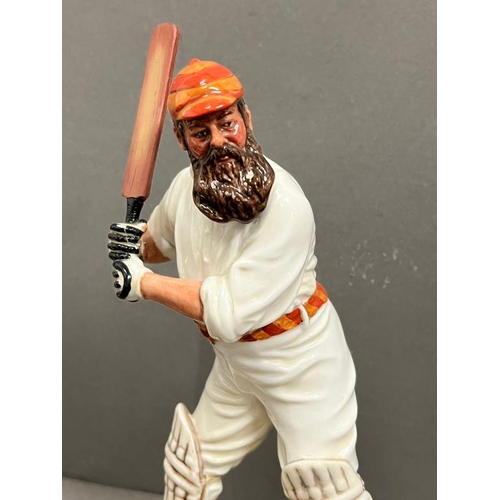 291 - Royal Doulton figure of W G Grace (1848 - 1915) limited edition No 65 along with inspection ticket t... 