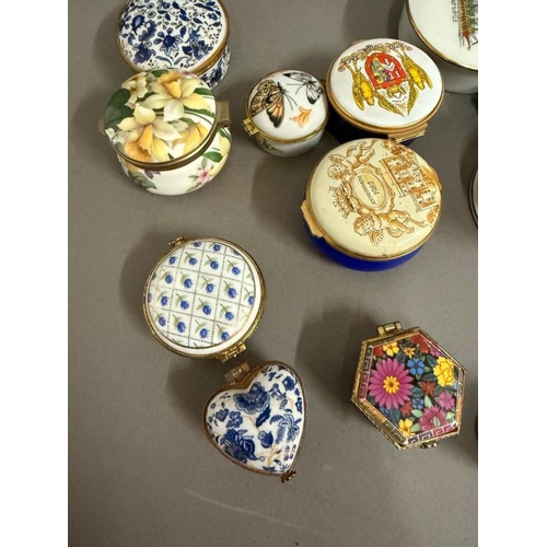 305 - A selection of pill boxes various styles, ages and makers