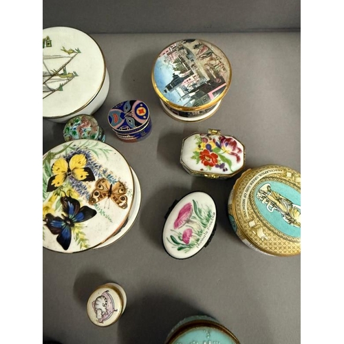 305 - A selection of pill boxes various styles, ages and makers