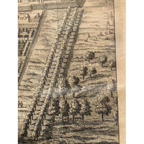 322 - An 18th Century framed engraving of Windsor Castle