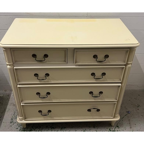 38 - Laura Ashley chest of drawers (89cm x 47cm x 86cm)