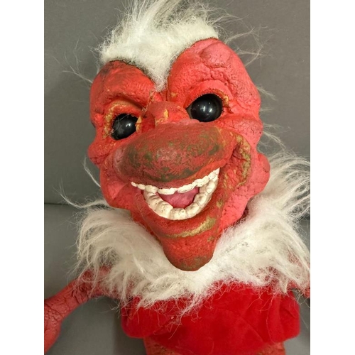 402 - A Red Devil monkey cuddly toy puppet