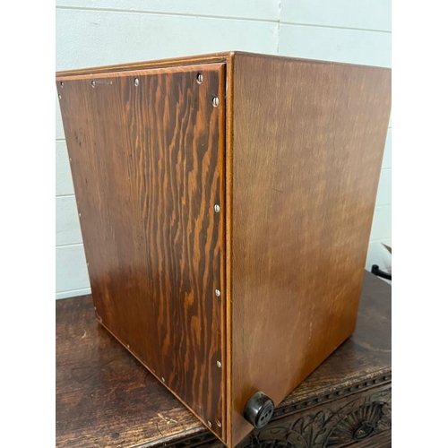 431 - Vintage PA address speaker, The Tannoy in a teak case