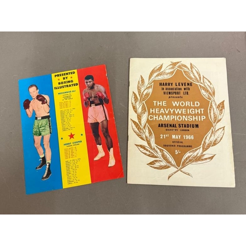 435B - Boxing Interest- A programme from the 1966 World Heavy Weight title fight between Mohamad Ali and He... 