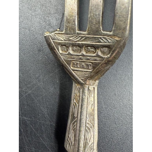 480 - A selection of AF silver flatware to include butter knives and a fork various hallmarks (approx weig... 