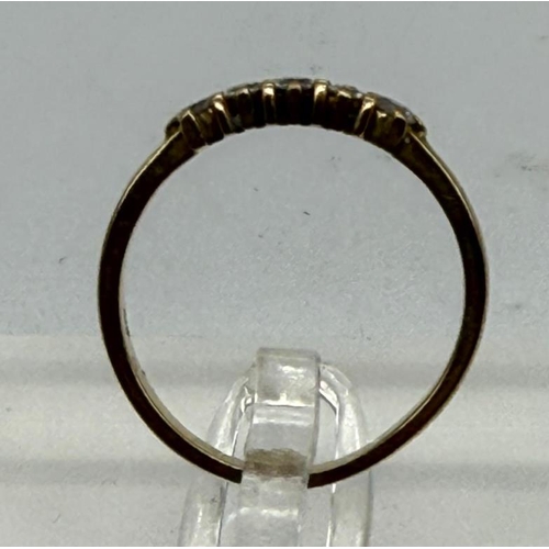 619 - An 18ct gold diamond ring, approximate size N and weight 2.5g