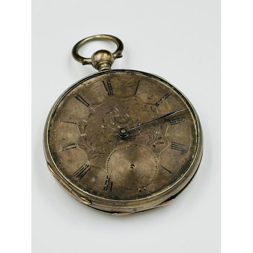 663 - An AF silver pocket watch