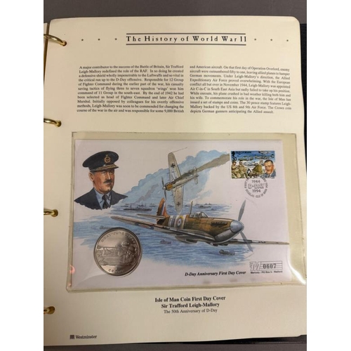 691 - An album of First day coin covers commemorating the history of WWII