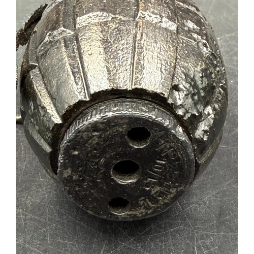 770 - A deactivated Mills Grenade, dated 1916