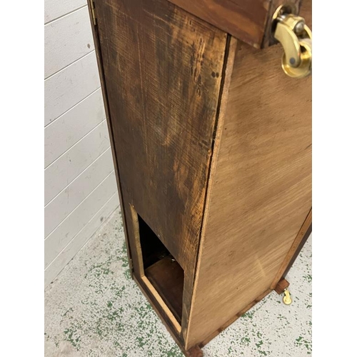 8 - A repurposed side cabinet possibly from a Regency side table converted to a media unit (H46cm W112cm... 