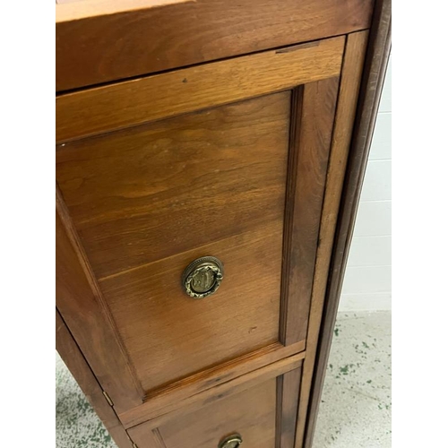 8 - A repurposed side cabinet possibly from a Regency side table converted to a media unit (H46cm W112cm... 