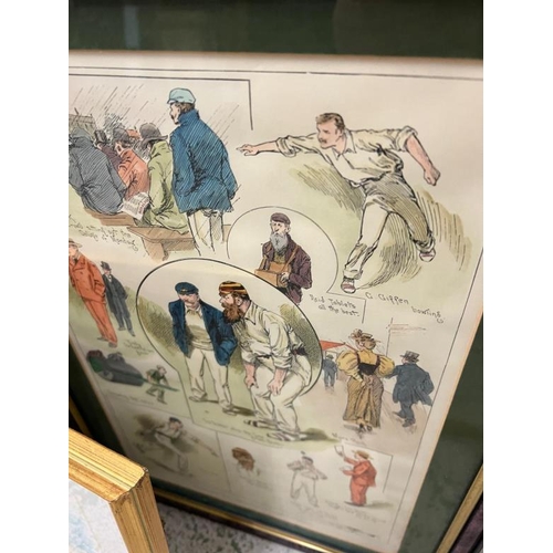 800 - A collection of cricketer prints and cigarette cards