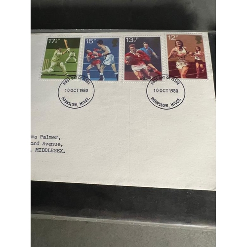 804 - An album of First day covers including sport, Christmas, dogs etc