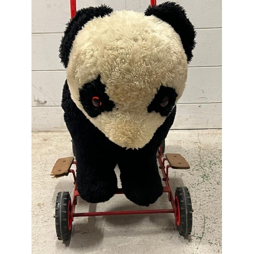 808 - Triang Panda push/ride along walker 1950's