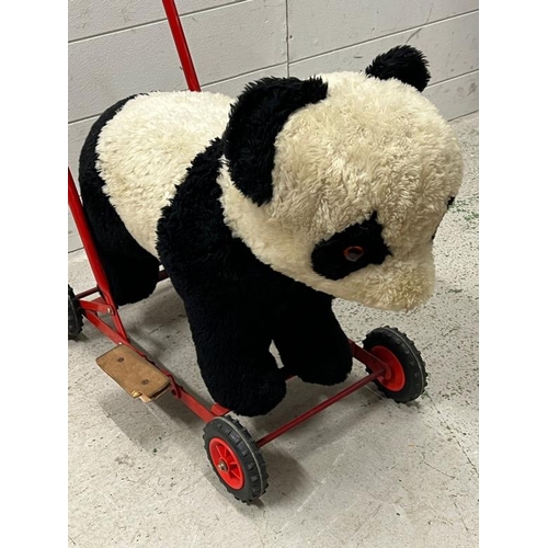 808 - Triang Panda push/ride along walker 1950's