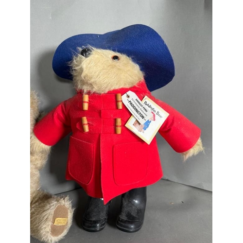 816 - Three vintage teddy bears to include Paddington, a Merrythought bear and a Brians bear