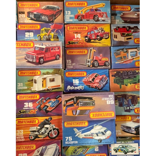 808A - A set of seventy five mint and boxed Matchbox Diecast toy cars