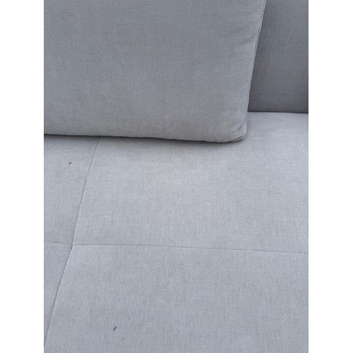 175 - An L shaped Bo Concept sofa upholstered in a light grey H60cm W259cm D170cm