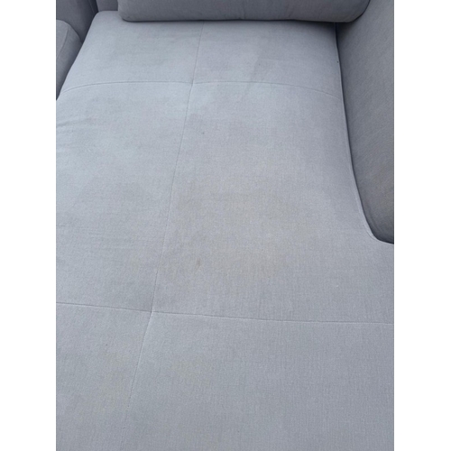 176 - An L shaped Bo Concept sofa upholstered in a light grey H60cm W259cm D170cm