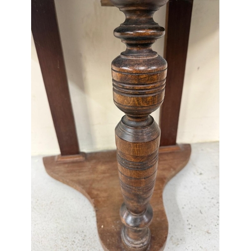 181 - A mahogany demi lune Duchess dressing table with a swing mirror flanked by trinket drawers H140cm W9... 