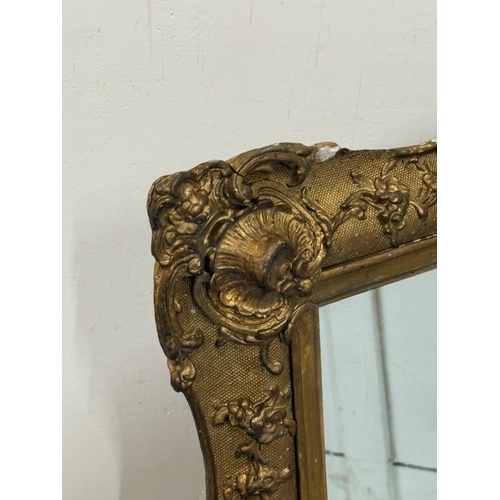 200 - A gilt framed hall mirror in a Rococo style AF 61cm x 52cm