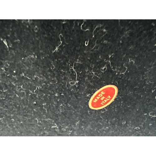 210 - A pair of Italian glass bubble lamps with a chrome square base and a beige rectangular shade H75cm