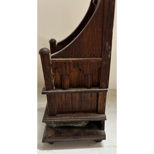 229 - A miniature model of the coronation chair