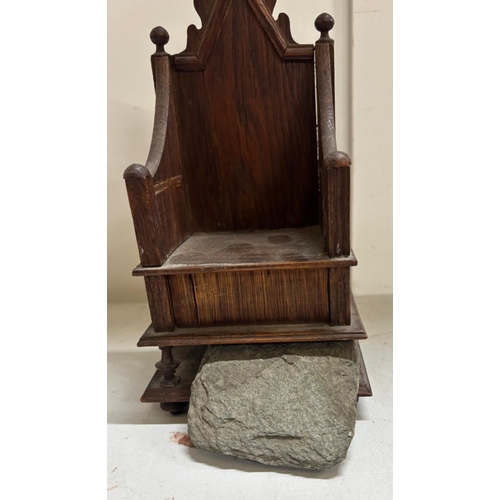 229 - A miniature model of the coronation chair