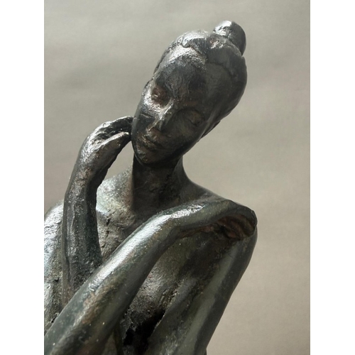 242 - 'Swan Lake' Bronze figure by Austin. Approximate Height 43cm.