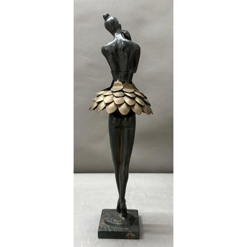242 - 'Swan Lake' Bronze figure by Austin. Approximate Height 43cm.