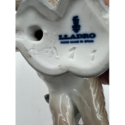 254 - Lladro 'Platero and Marcellino' porcelain figurine Height approximately 20.5cm