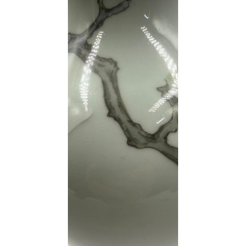 262 - A Japanese vase, with floral decoration, marked in underglaze blue to base Height 27.5cm