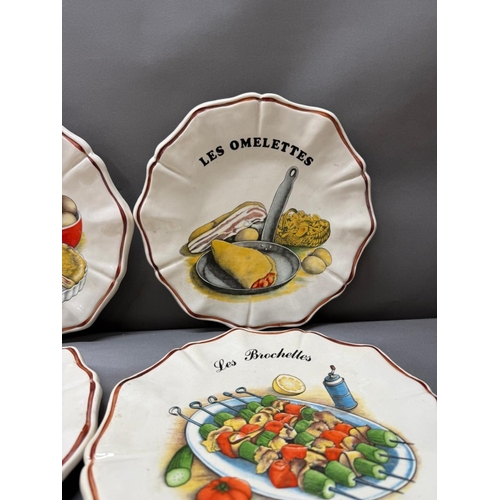 273 - Four Limador decorative plates featuring various dishes