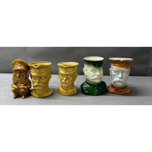 279 - A selection of five WWI toby jugs