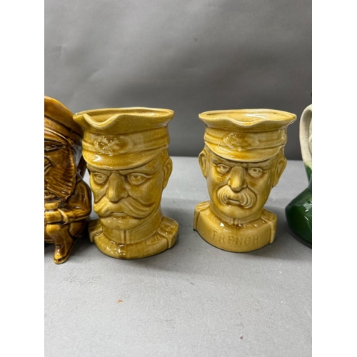 279 - A selection of five WWI toby jugs