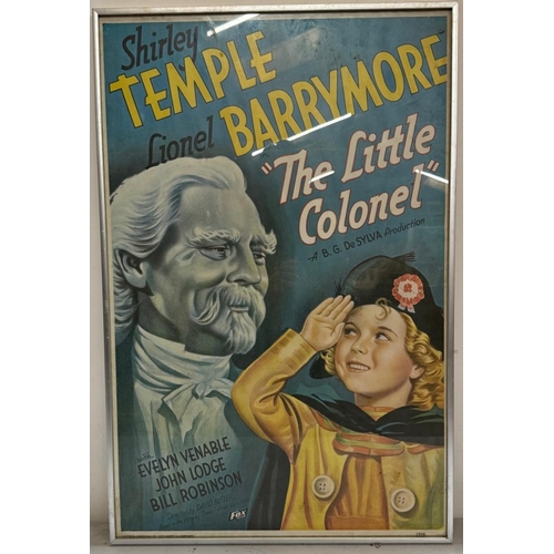 348 - A vintage framed film poster for The Little Colonel starring Shirley Temple 54cm x 74cm