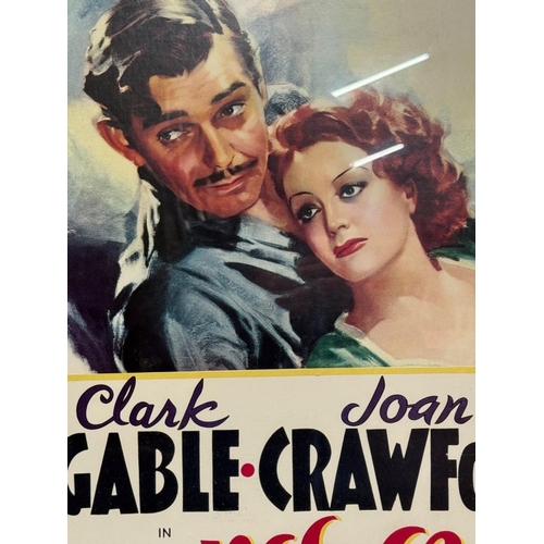 359 - A vintage framed film poster for Strange Cargo starring Clark Gable and Joan Crawford 54cm x 74cm