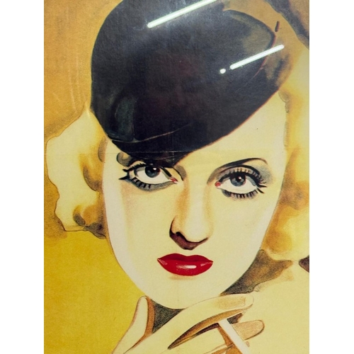 360 - A vintage framed film poster for The Girl From 10th Avenue starring Bette Davis 54cm x 74cm