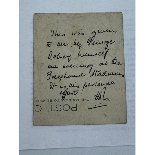 367 - A Self Caricature signed by George Robey (1869-1954) An English music hall star know as the 'Prime M... 