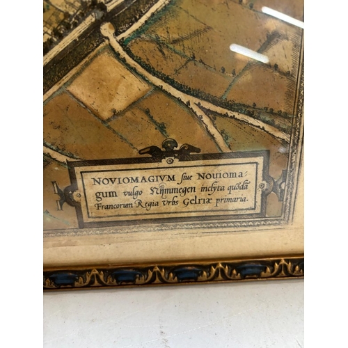 373 - Two vintage mats of European cities together with a map of the German Ocean