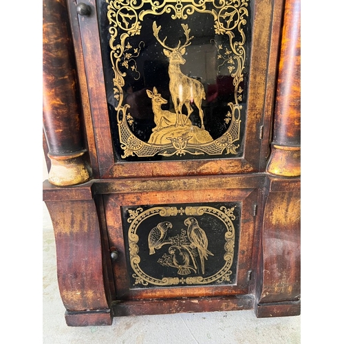 380 - Seth Thomas triple-decker clock 83cm x 47cm