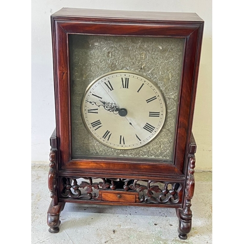 382 - Chinese double fusee bracket clock H51cm W31cm D15cm