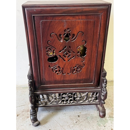 382 - Chinese double fusee bracket clock H51cm W31cm D15cm