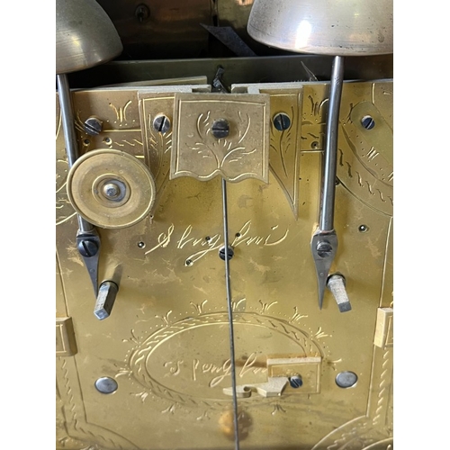 382 - Chinese double fusee bracket clock H51cm W31cm D15cm