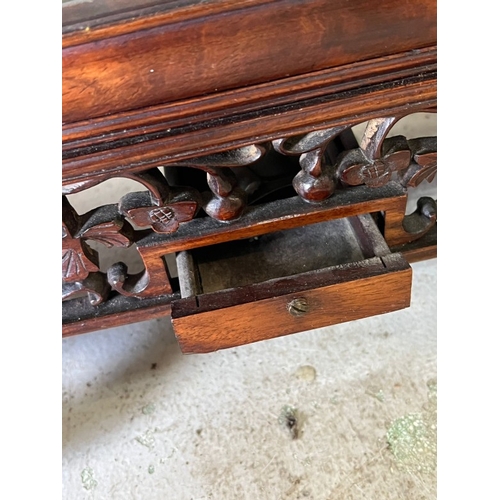 382 - Chinese double fusee bracket clock H51cm W31cm D15cm