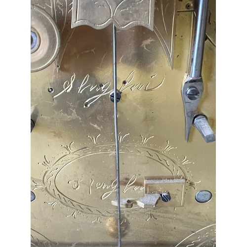 382 - Chinese double fusee bracket clock H51cm W31cm D15cm