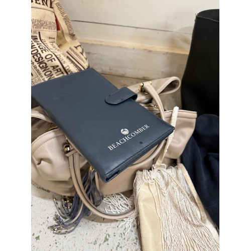 384 - A selection of bags and handbags various makers to include: Russell and Bromley, Cavalli and Ralph L... 