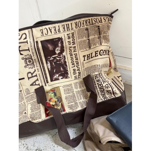 384 - A selection of bags and handbags various makers to include: Russell and Bromley, Cavalli and Ralph L... 